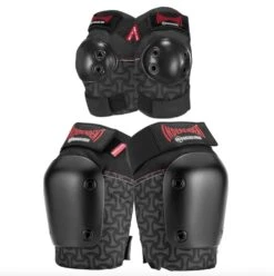 187 X Independent Killer Pads Adult Combo Knee & Elbow Set - Black