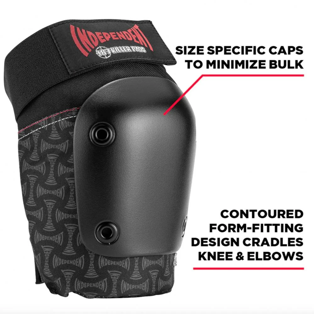 187 X Independent Killer Pads Adult Combo Knee & Elbow Set - Black 3 187 X Independent Killer Pads Adult Combo Knee & Elbow Set - Black - Image 3