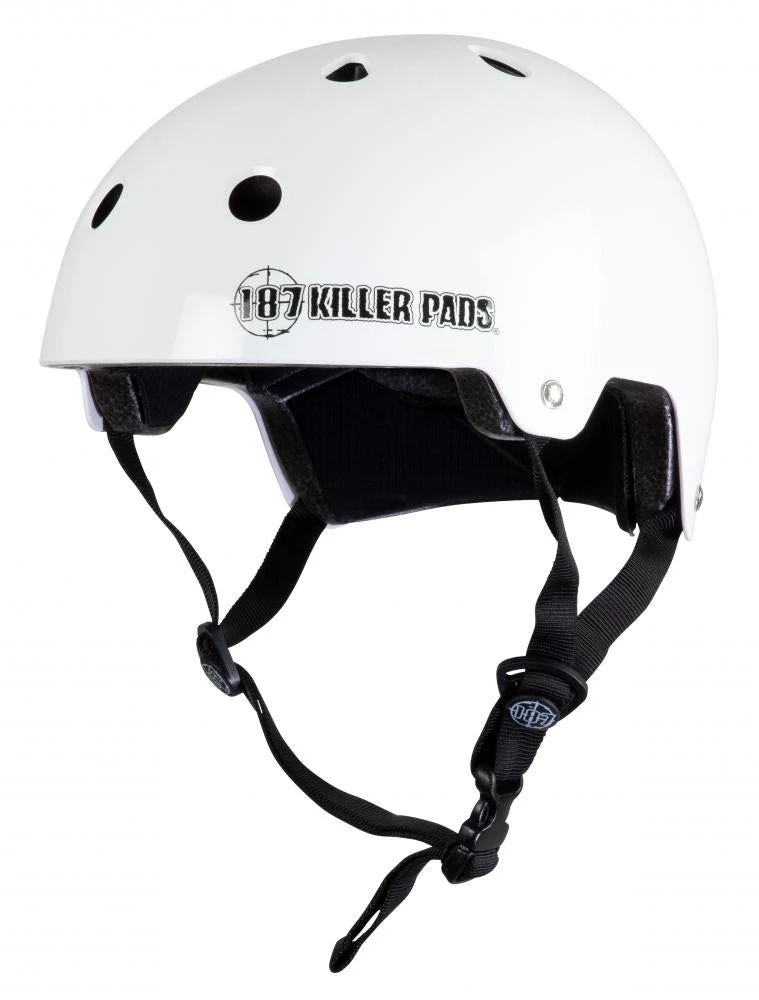 187 Killer Pads Certified Helmet - White 1 187 Killer Pads Certified Helmet - White
