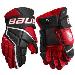 Bauer Vapor 3X IntermediateHockey Gloves - Black / Red