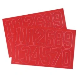 A&R 2 Inch Number Decals -Online Hockey Store DecalRed