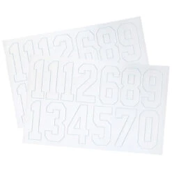 A&R 2 Inch Number Decals -Online Hockey Store DecalWhite