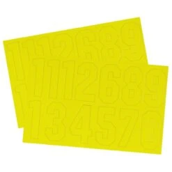 A&R 2 Inch Number Decals -Online Hockey Store DecalYellow