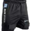 Blue Sports Senior Mesh Shorts With Cup - Black