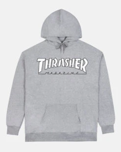 Thrasher Outlined Hoody - Grey / White
