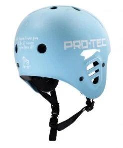 Pro-Tec Full Cut Signature Series Sky Brown Helmet - Blue -Online Hockey Store PRT PHE 2573 1