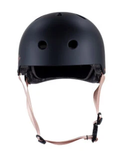 Rio Roller Rose Skate Helmet - Black -Online Hockey Store RIO169RioRollerRoseHelmetBlackFront