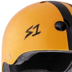 S1 Lifer Helmet - Orange Gloss / Black Stripe -Online Hockey Store S1 LIFER Helmet Orange Gloss Black Stripe Logo SHLIOGS 1280x1280 04eec651 6887 48e7 bb00 01d82863d2d5