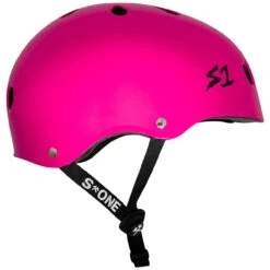 S1 Lifer Helmet - Pink Gloss With Black Checker -Online Hockey Store S1 LIFER Helmet Pink Gloss Bk Checker Side View SHLIPGC 1280x1280 2ea5ce39 c512 40ea a7c6 e6fb5b7742d4