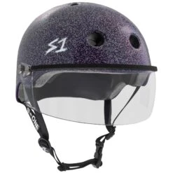 S1 Lifer Helmets Inc Visor - Purple Glitter