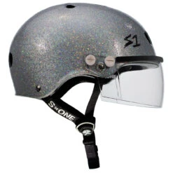 S1 Lifer Helmets Inc Visor - Silver Glitter -Online Hockey Store S1 LIFER Helmet inc Visor Silver Glitter Side SHLIVSGG 1280x1280 4ca227fd 5aad 49fb a511 5099d7e5f778