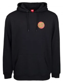 Santa Cruz Classic Dot Chest Hoody- Black