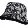Santa Cruz Screaming Paisley Womens Bucket Hat - Black/White