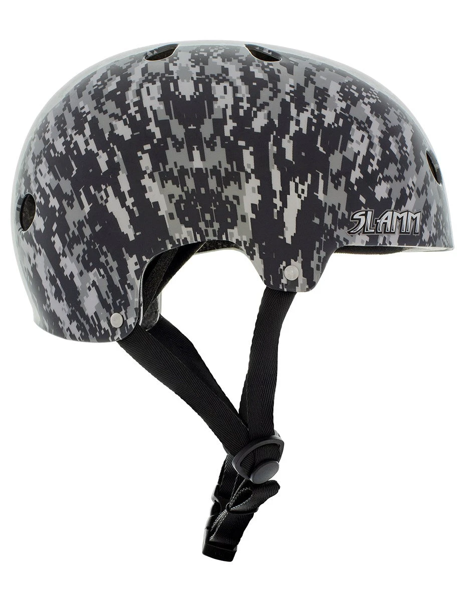 Slamm Logo Helmet - Grey Camo 2 Slamm Logo Helmet - Grey Camo - Image 2