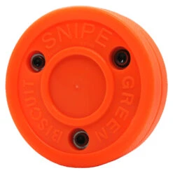 Green Biscuit Ice Hockey Training Puck - Snipe 2.0 Orange