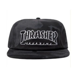 Thrasher Outlined Snapback Cap - Camo