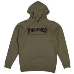 Thrasher Skate Mag Hoody - Army Green