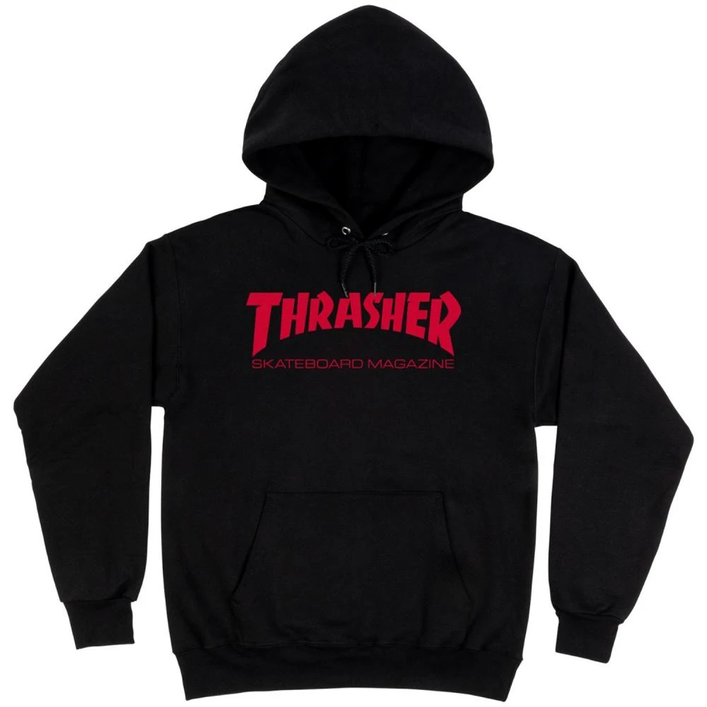 Thrasher Skate Mag Hoody - Black Red 1 Thrasher Skate Mag Hoody - Black Red