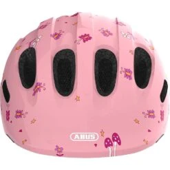 ABUS Smiley 2.0 Kids Adjustable Helmet - Rose Princess 45-50cm -Online Hockey Store abus smiley 2 0 childrens bicycle helmet pink princess 2