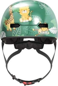 ABUS Skurb KidsAdjustable Bike Helmet - Green Jungle 50-55cm -Online Hockey Store abusskurbjungle2
