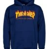 Thrasher Skate Mag Hoody Flame Logo - Navy