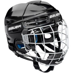 Bauer Prodigy Childrens Combo Hockey Helmet - Black