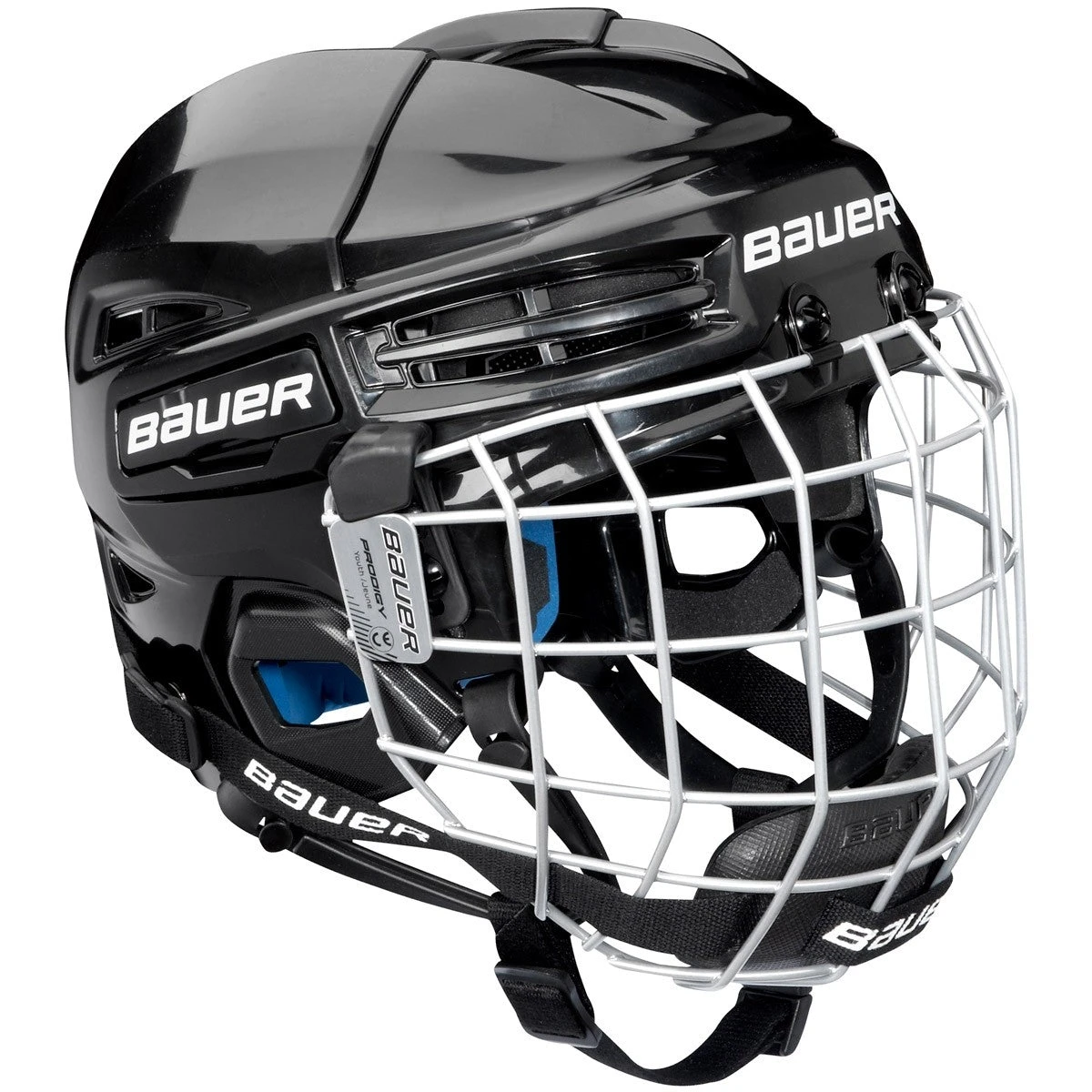 Bauer Prodigy Childrens Combo Hockey Helmet - Black