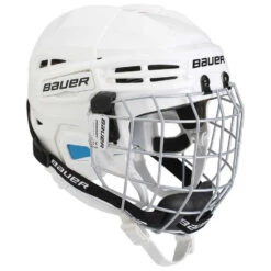 Bauer Prodigy Childrens Combo Hockey Helmet - White