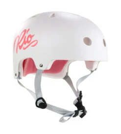 Rio Roller Script Helmet - Cream White