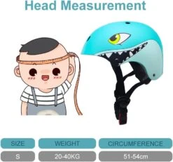 SFR Adjustable Kids Shark Helmet With Protective Pad Set -Online Hockey Store shark helmet3