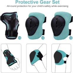 SFR Adjustable Kids Shark Helmet With Protective Pad Set -Online Hockey Store shark set helmet2