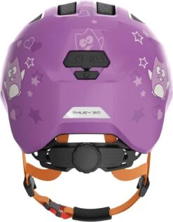 ABUS Smiley 3.0 KidsAdjustable Bike Helmet - Purple Star 45-50cm (B Stock) -Online Hockey Store smiley3.0purplestar3